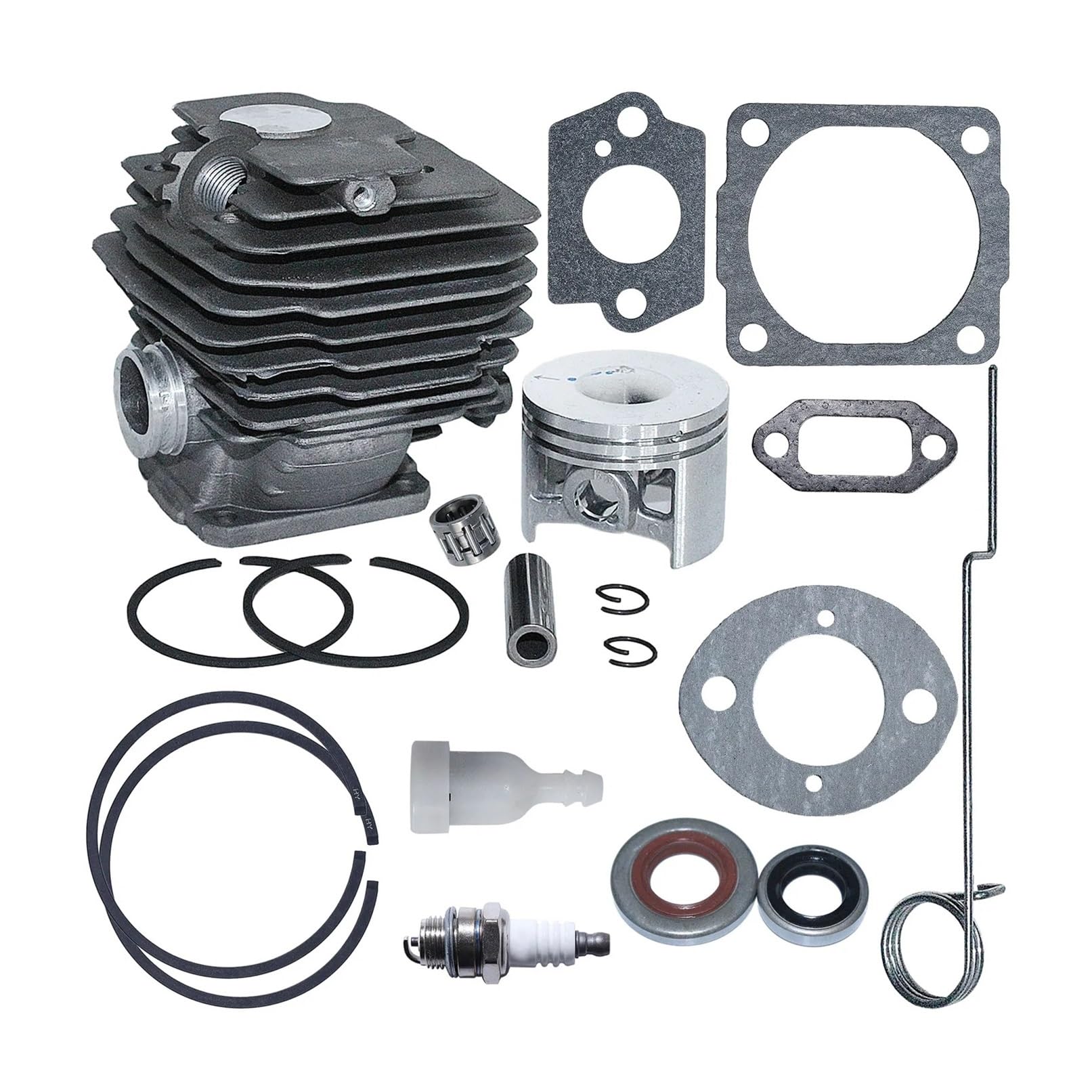 Pieza DE Recambio Kit de Junta de Sello de Aceite de pistón de Cilindro de 46 mm Compatible con Motosierra 028 028AV 028 QW WB 1118 020 1203