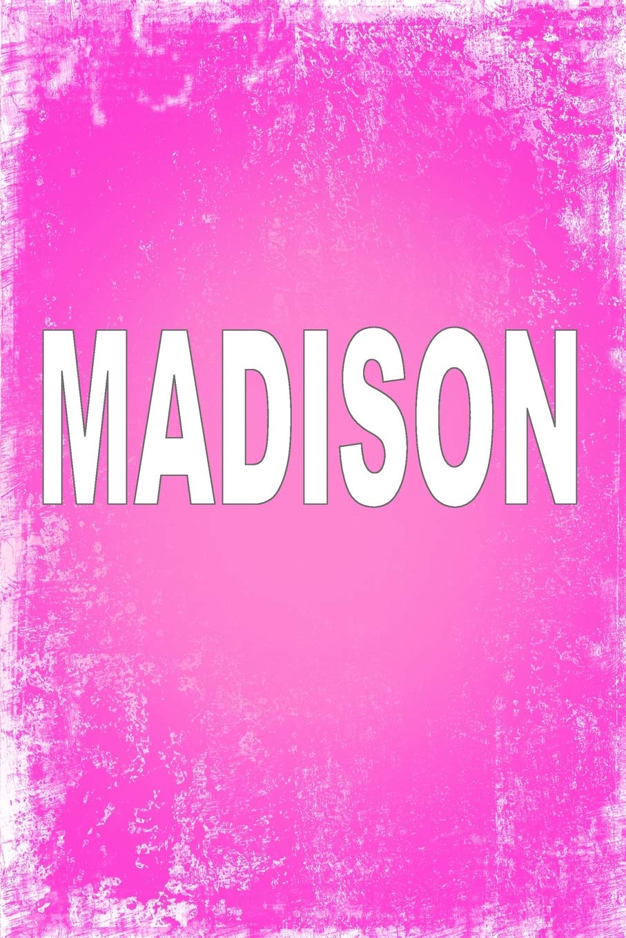 Madison: 100 Pages 6" X 9" Personalized Name on Journal Notebook