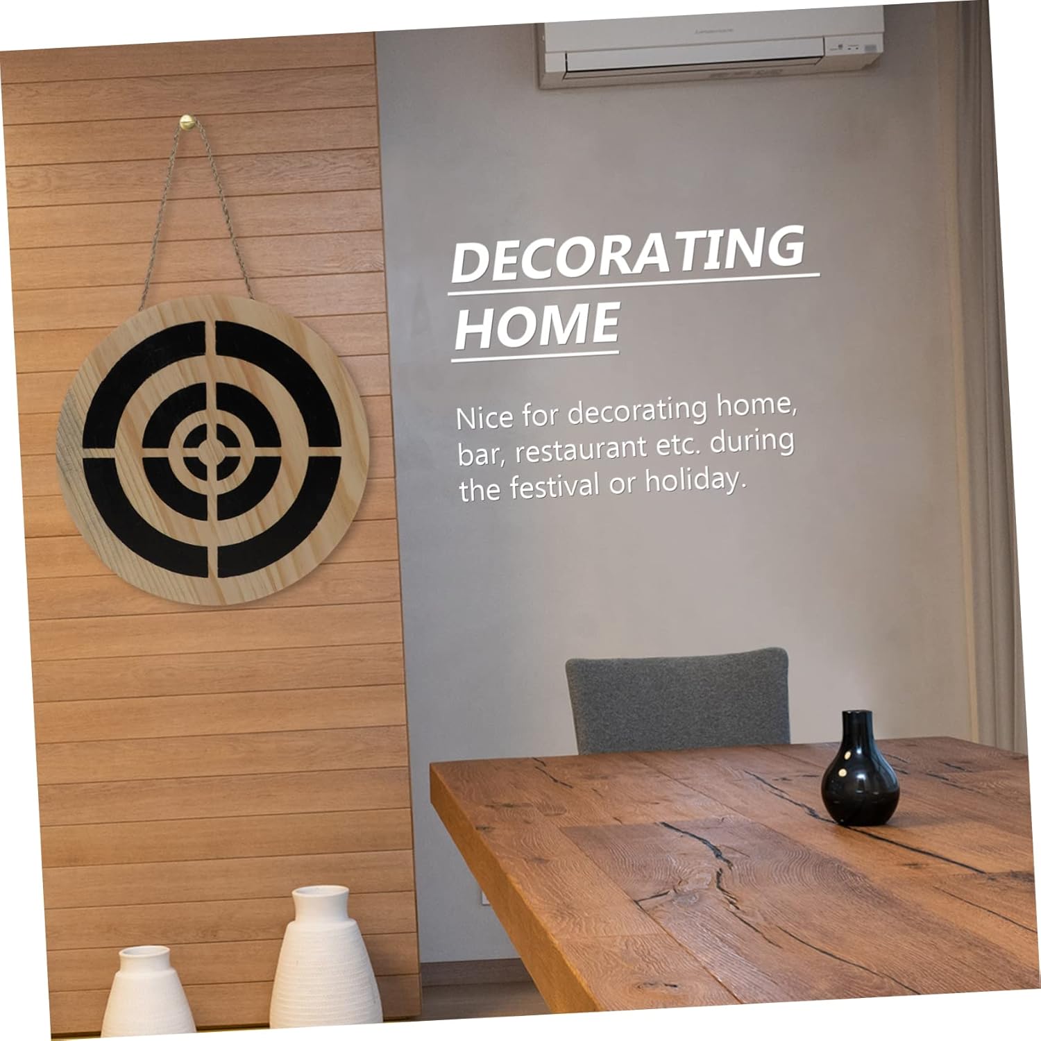 POPETPOP 1set Wooden Hanging Decor for Wall Art Crafts Wall Decorations for Home Living Room and Boys and Girls Playroom Safe and Design