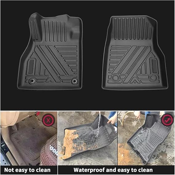Compatible For Honda Vezel HR-V 2013-2024 LHD RHD Car Floor Mats All-Weather TPE Foot Mat Odorless Pad Waterproof Tray Interior(2013-2022 LHD)