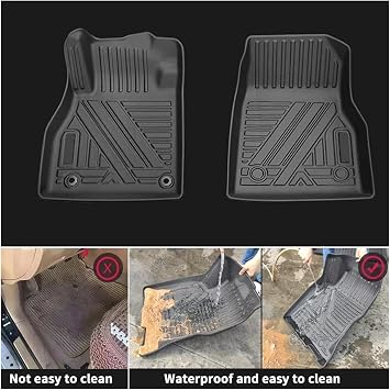 Compatible For Honda Vezel HR-V 2013-2024 LHD RHD Car Floor Mats All-Weather TPE Foot Mat Odorless Pad Waterproof Tray Interior(2013-2022 LHD)