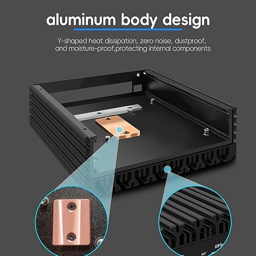 Miniatura 8 de Aparato de cortafuegos de 2.5GbE Mini PC, Intel N100 de 12 generación (3.4 GHz) 4xIntel I226V Nics sin ventilador Mini enrutador de computadora