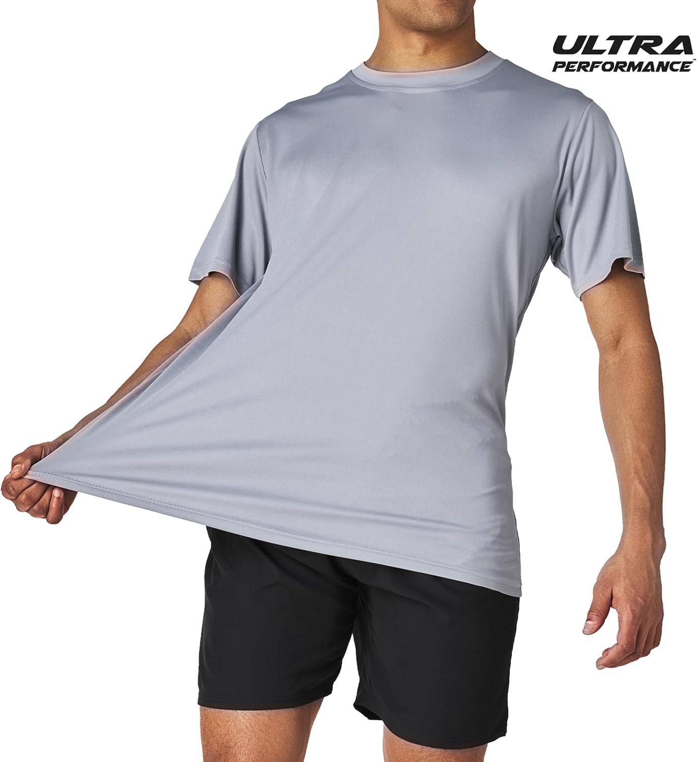 Men’s Athletic Short Sleeve Gym Workout T-Shirts 2 Pack Mens Dry Fit Tees Moisture Wicking Crew Neck Running T Shirt for Men - Image 4