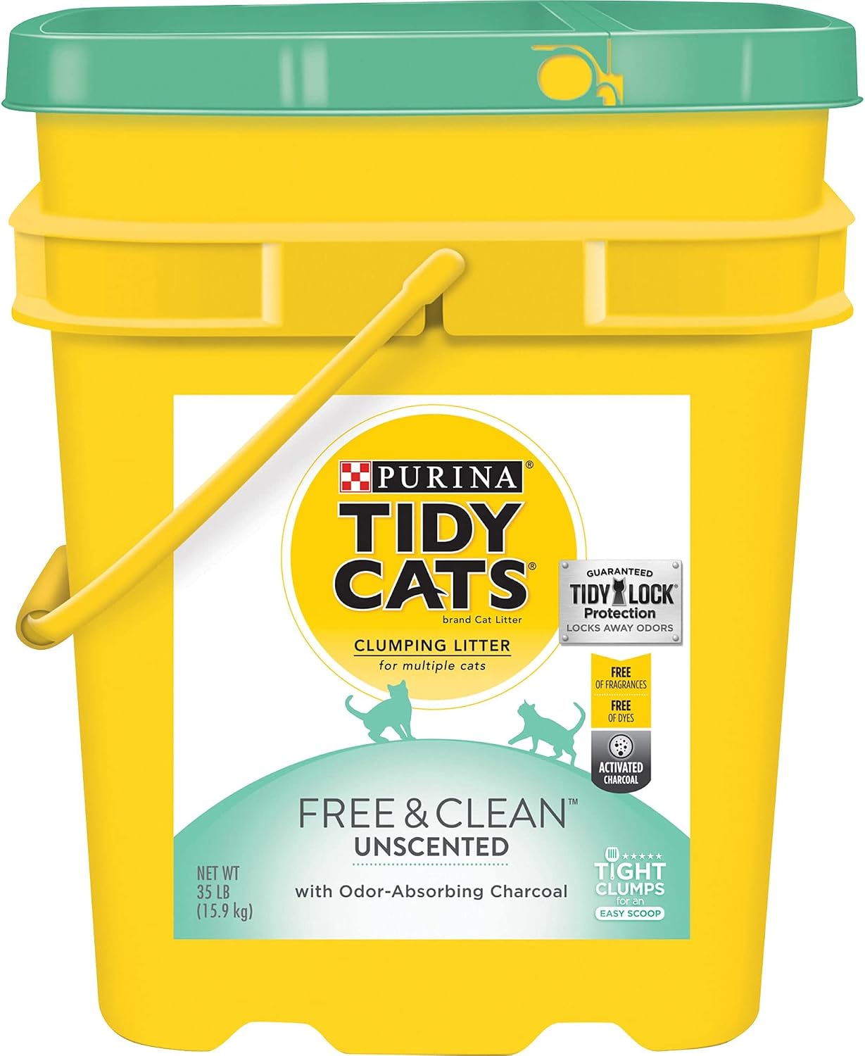Tidy Cats 702116 Free & Clean Unscented Pet Food, 35 Lb