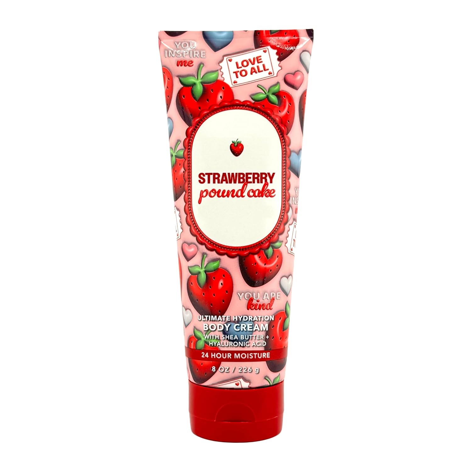 Bath and Body Strawberry Pound Cake Ultimate Hydration Body Cream | 8 OZ