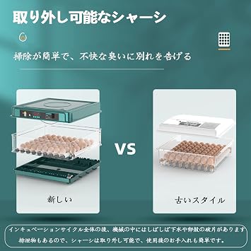 Automatic Incubator Automatic Hatching Machine Egg Hatcher Automatic Egg Turner Egg Incubator Small Automatic Incubator Large Capacity Bird-Specific Egg Hatcher Automatic Temperature Control