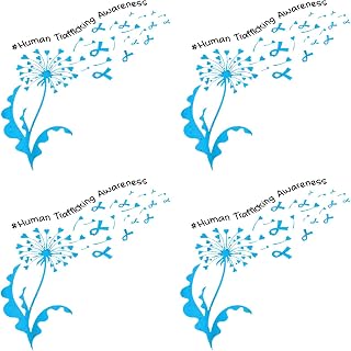 Human Trafficking Awareness Dandelion End Human Trafficking Iron on Stickers