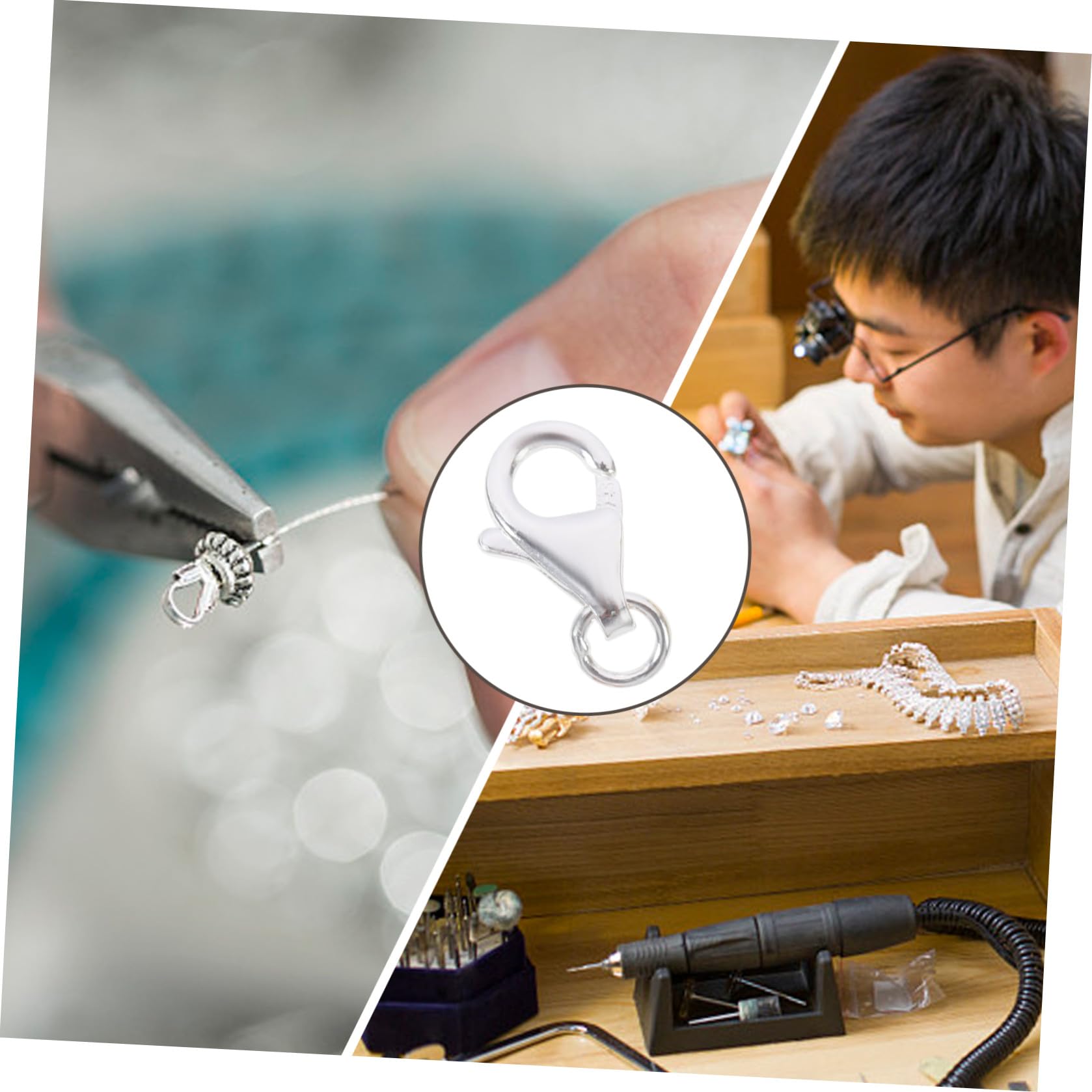 ARTIBETTER 10 Set Fermagli per Gioielli e Chiusure per Collane e Bracciali Accessori per Fai da Te e Creazioni Artigianali Materiali per Unici Progetti Diy