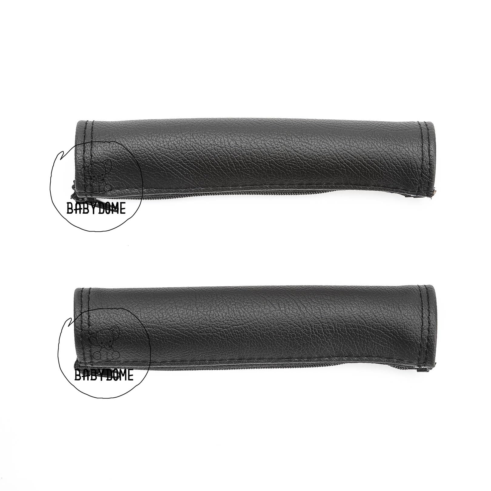 Coprimanubrio compatibile con Bugaboo Fox 1,2,3 e Dragonfly. Realizzato a mano in ecopelle di prima qualità. Resistente al sole, all'usura e allo sbiadimento. Colore nero.