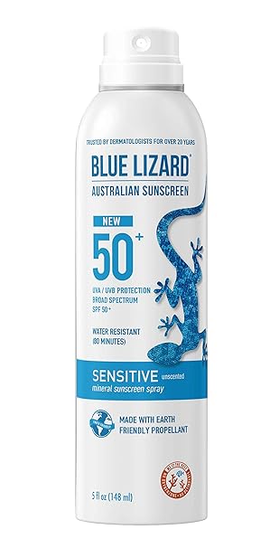 Amazon Com Blue Lizard Mineral Sunscreen Sensitive Spf 50 Spray 5 Ounce Everything Else