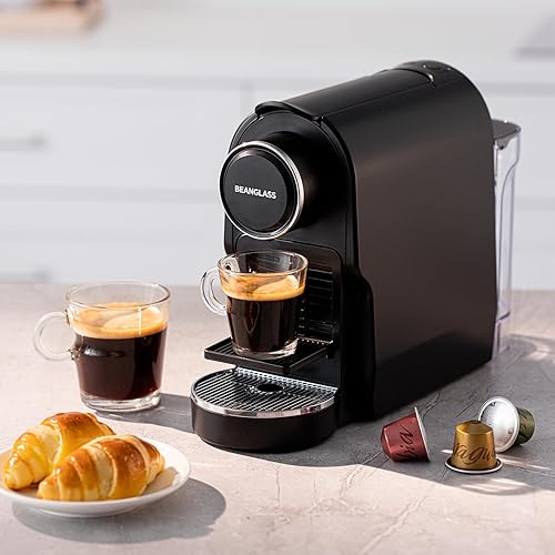 Miniatura 7 de Máquina de cápsulas de café expreso compatible con cápsulas NS Original, cafetera compacta de 20 bar con tanque de agua extraíble para capuchino,