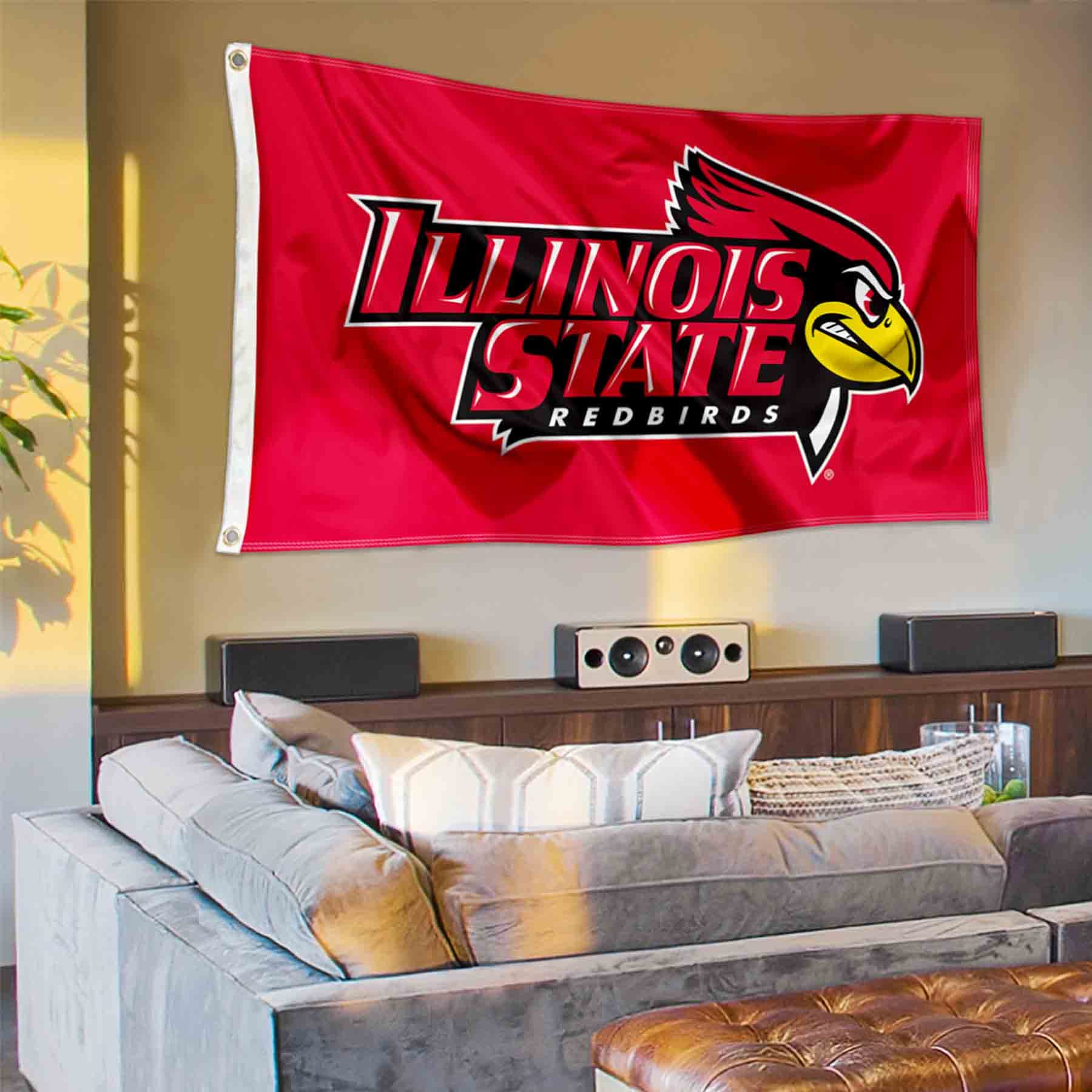 Illinois State Redbirds Graduation Banner Flag - 30"x40" Polyester Congrats Graduate Flag