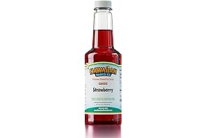 Premium Hawaiian Shaved Ice Syrup - Strawberry Snow Cone Syrup Flavor