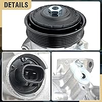 Vista 66 de Compresor de aire acondicionado AC para Ford Police Interceptor Utility 2013-2015, Ford Explorer 2011-2015, con embrague de A/C, compresor de CA