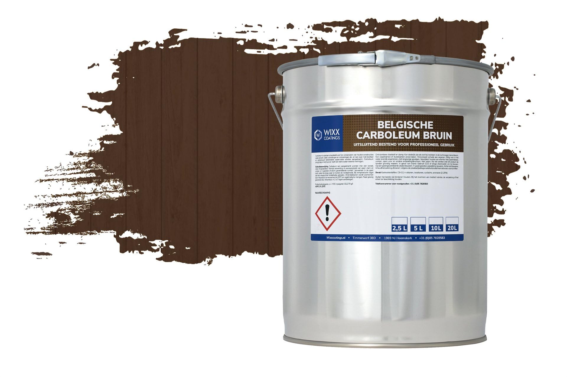 Wixx Carboléum Belge - Brun - 10L