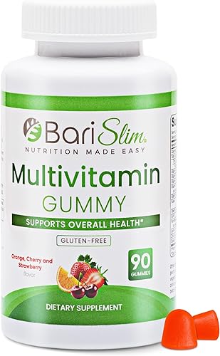 BariSlim Bariatric Chewable Multivitamin Gummies - Specially Formulated Gummy Vitamin for Patients After Weight Loss Surgery - Easy to Digest &