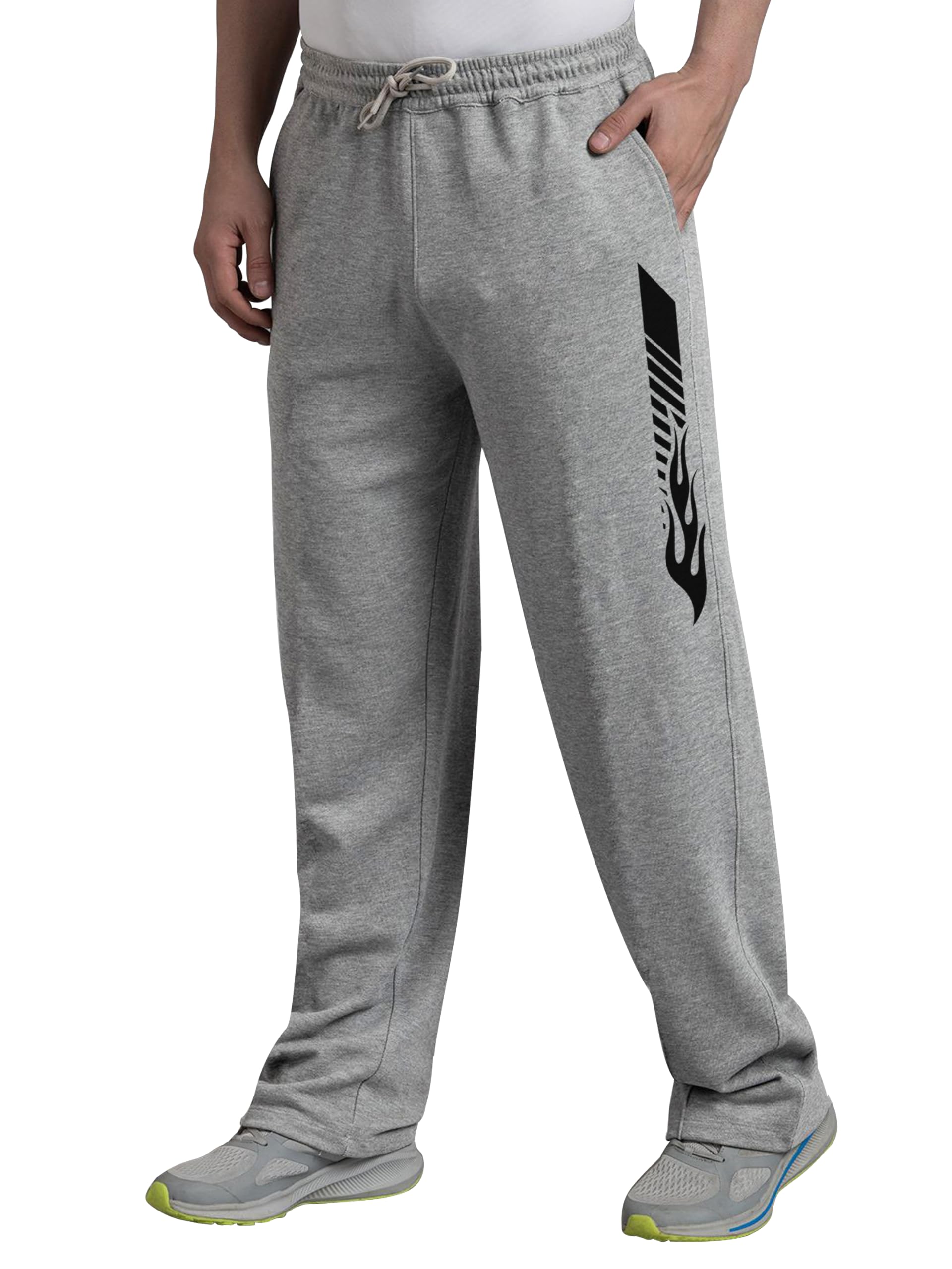 West Gate Clothing Plus Size Men's Regular Fit Trackpants | Mens Track Pants | Stretchable Track Pant for Men | Men Stylish Trackpant | Fire Print | 2XL,3XL,4XL,5XL-picture-36
