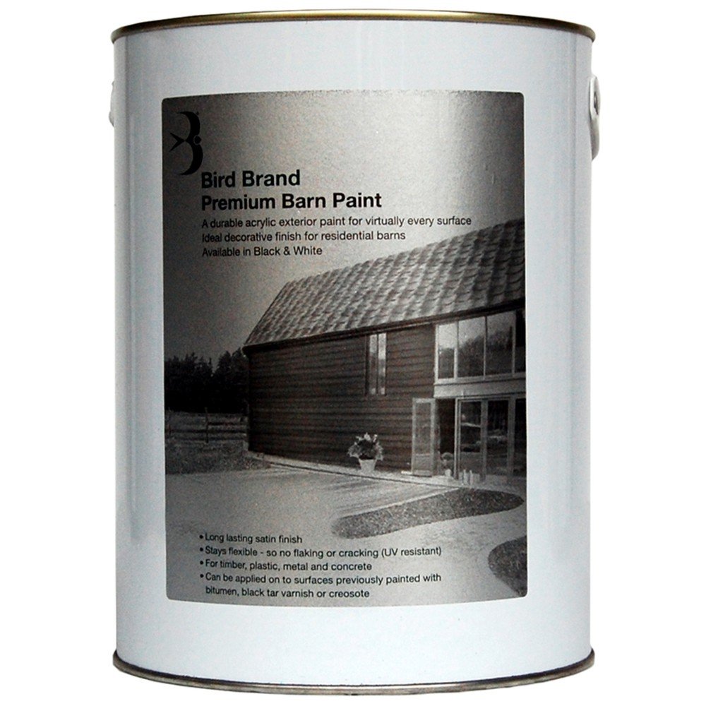 Bird Brand Premium Barn Paint - Black - 5 Litre