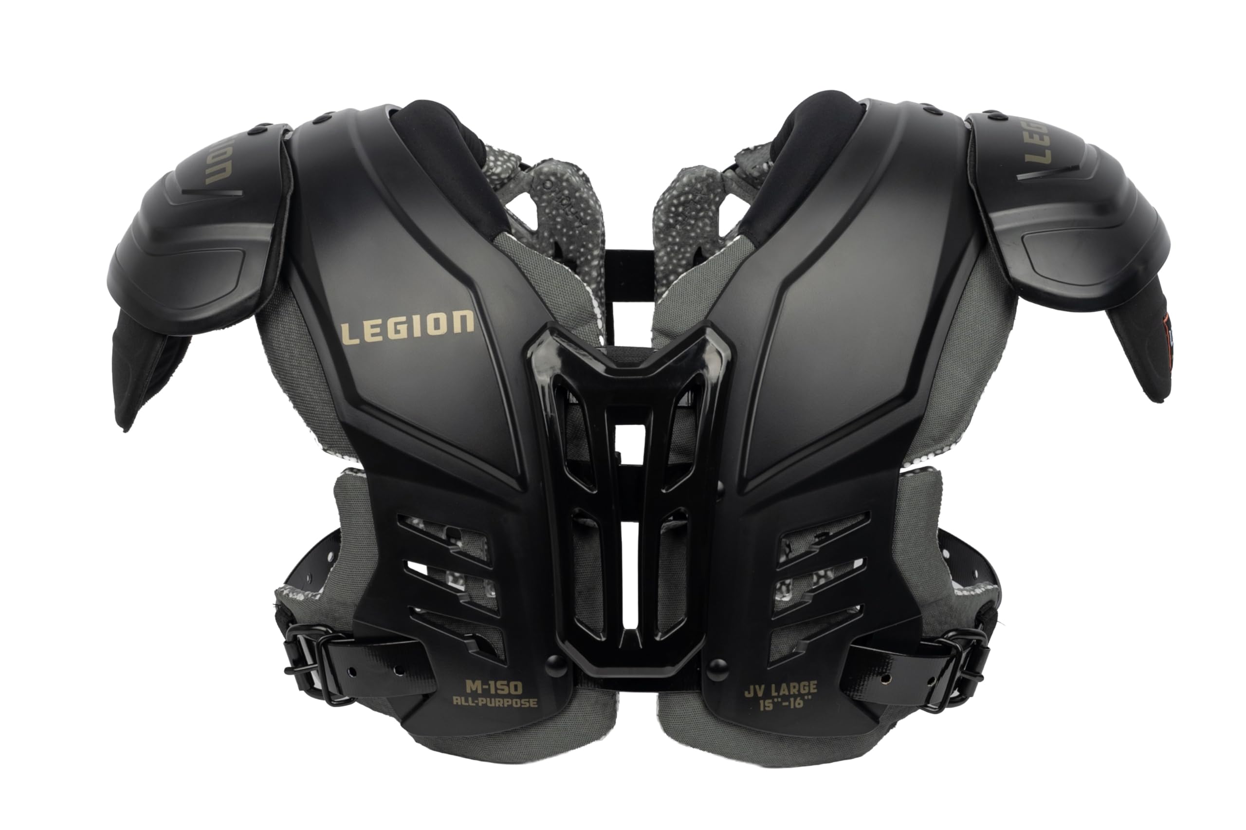 M-150 Junior Varsity Football Shoulder Pads, Patents Pending, Lightweight, Optimized Mobility, Enhanced Impact Protection, Industry-Best Ventilation and Cooling