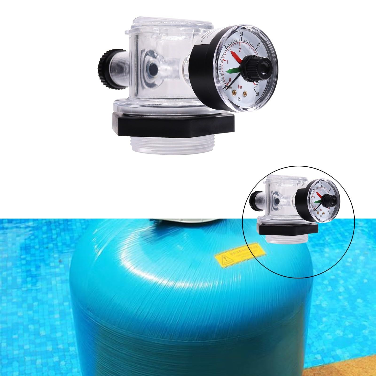 Conjunto de válvula de alivio de aire compatible con 273564Z, liberación de presión manual para filtros Triton II TR100C TR140C