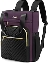 LOVEVOOK Laptop Rucksack Damen Elegant 15.6 Zoll 2 in 1 Handtasche Rucksack Wasserdicht Schulrucksack Mädchen Teenager mit Laptopfach Backpack Women Casual Daypacks für Uni Schule Reise Arbeit