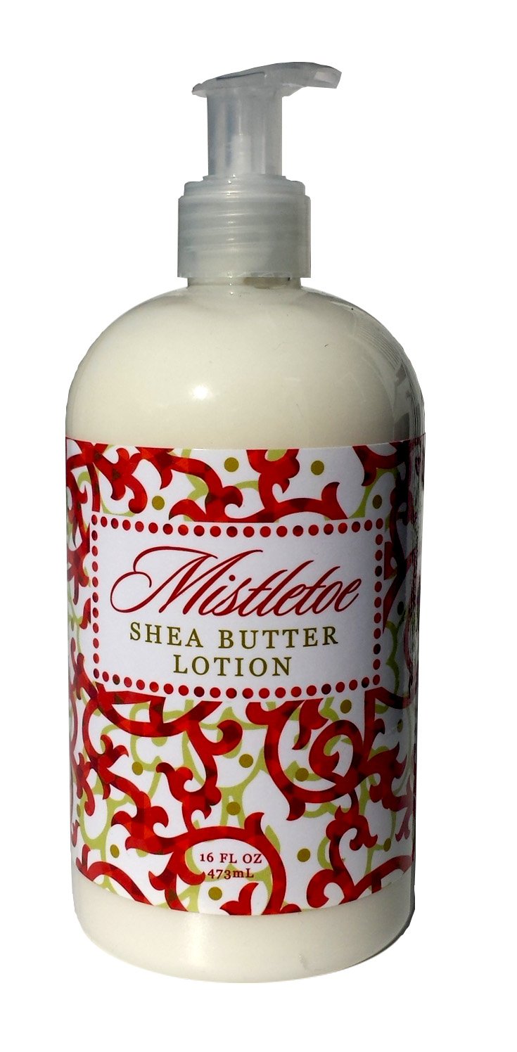 Greenwich Bay MISTLETOE Hand and Body Lotion with Shea Butter, Cocoa Butter and Vitamin E 16oz