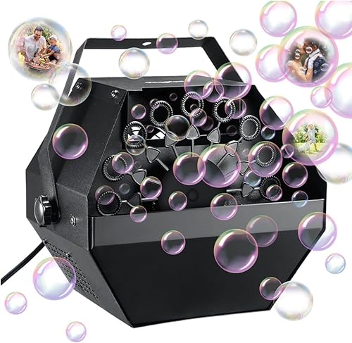 Theefun Bubble Machine 800 Bubbles Per Minute Bubble Maker for Toddlers Kids Portable Plug-in Bubble Blower for Party Wedding Camping-Professional