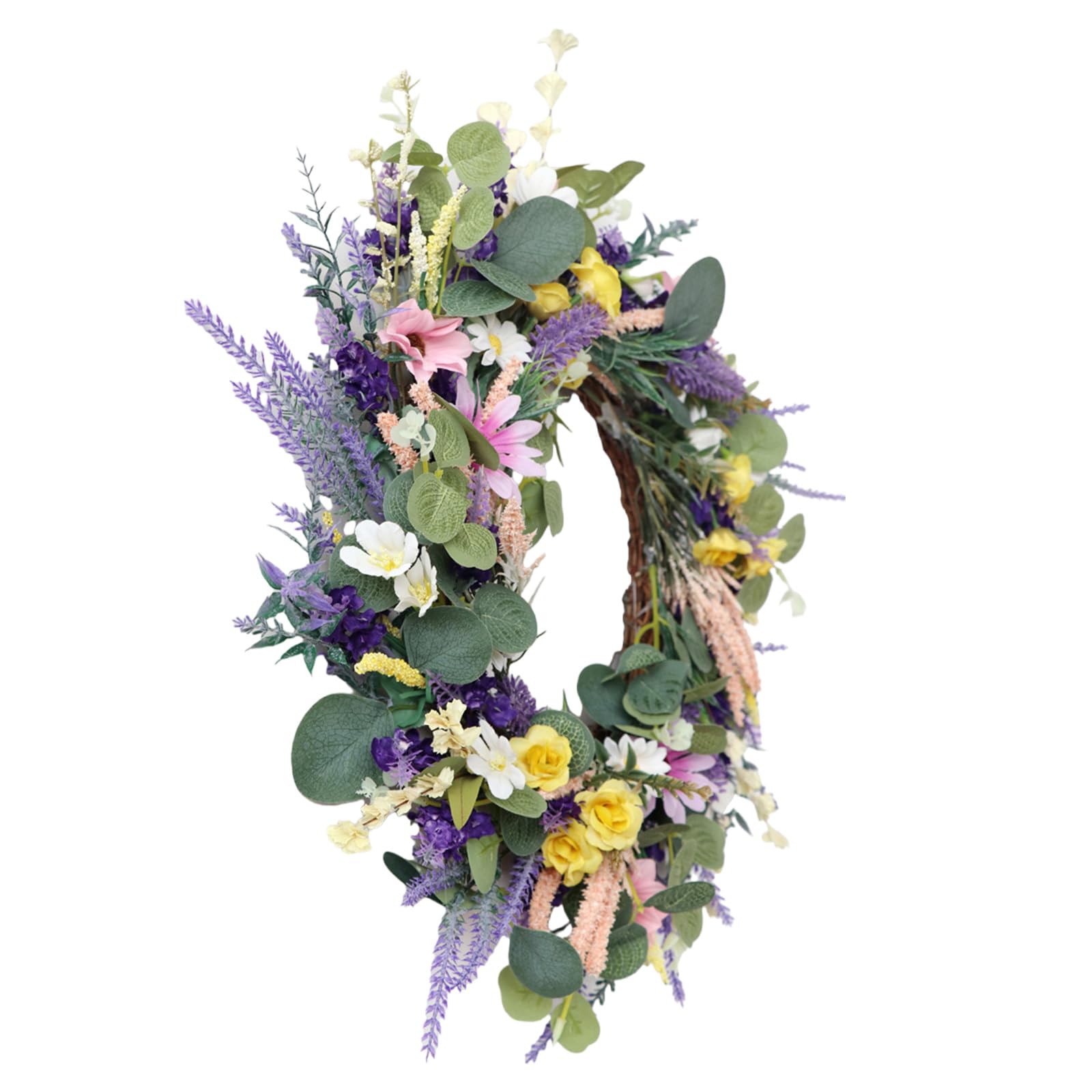 Artificial Flower with Leaves Wedding Wreath Decoration for Front Door Window Hallway Farmhouses Home Decoration Wedding