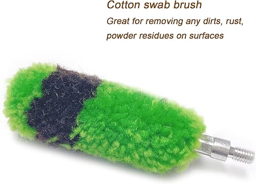 Miniatura 4 de Kit de limpieza de shoutgun 12GA de nailon, acero inoxidable, algodón, cepillo para fregona, suministros para limpieza de escopeta de calibre 12