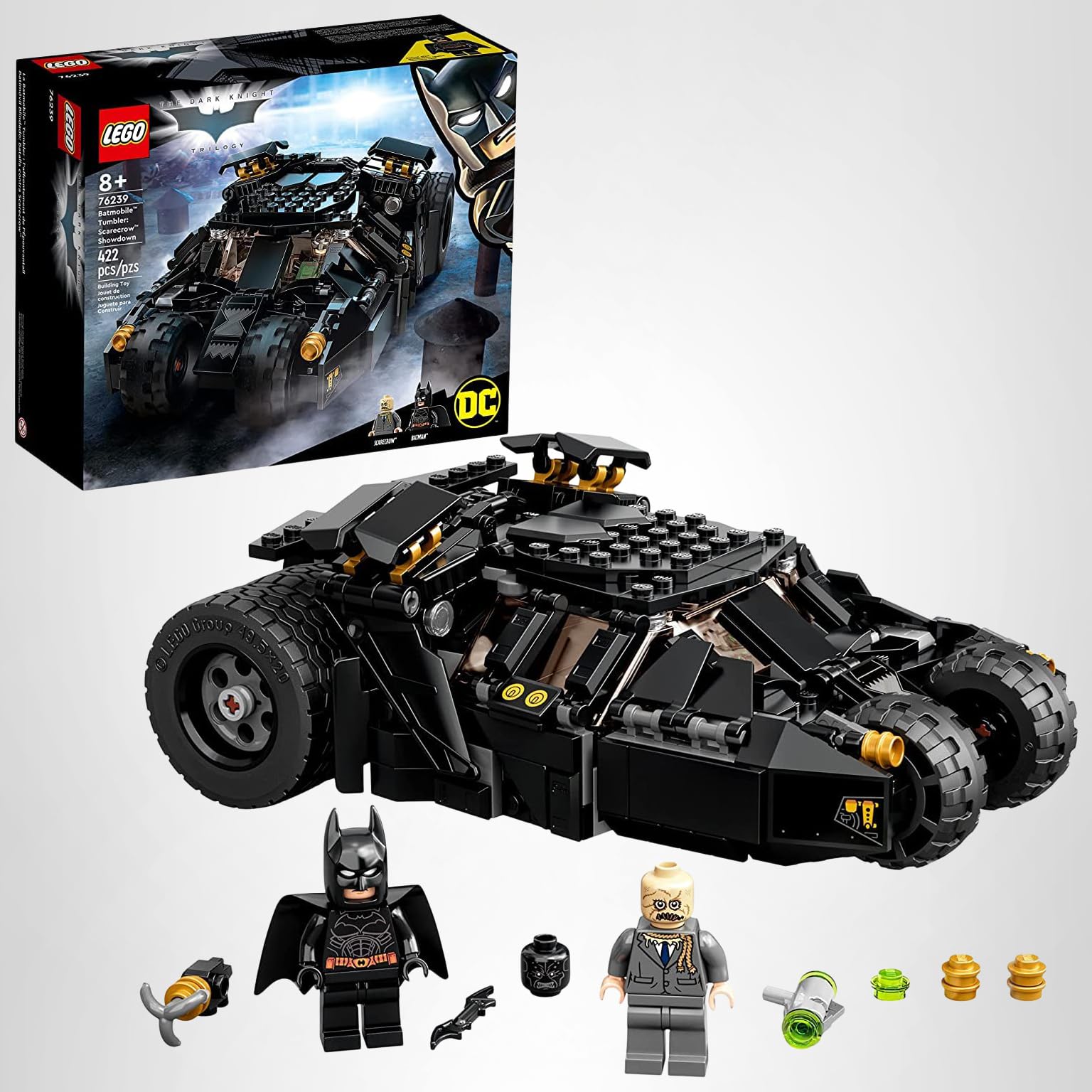 Amazon.com: LEGO DC Batman Batmobile Tumbler: Scarecrow Showdown
