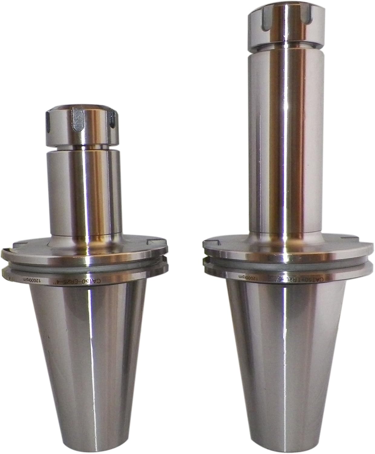 CAT50 ER25 Collet Chucks 2 Pcs w Projection 4"-6" Balanced G2.5 @10,000 RPM