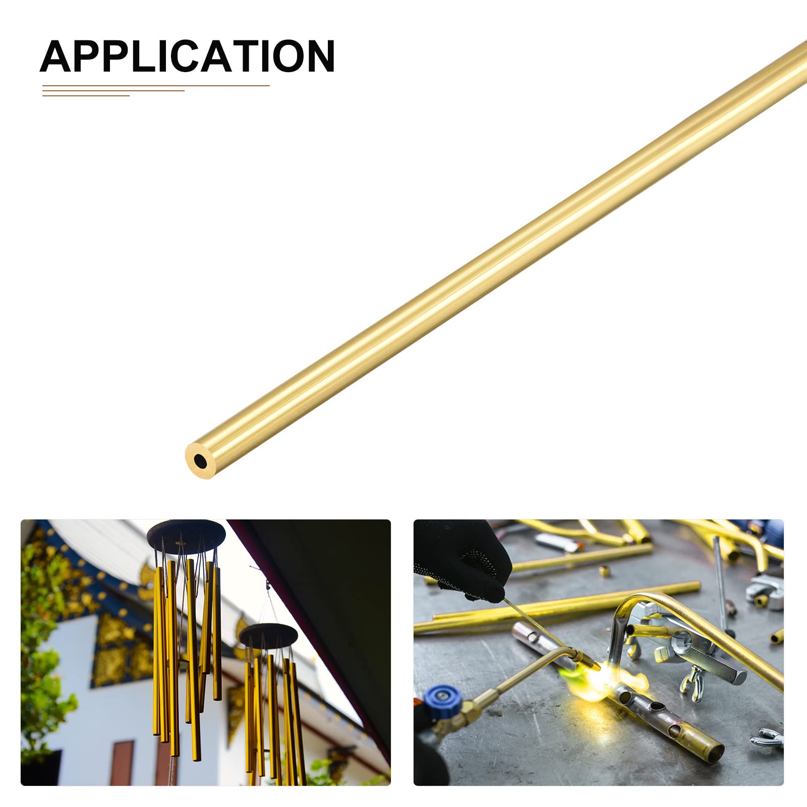 Tubo In Ottone 5mm X 1.5mm X 300mm - 3 Pezzi Per Fai Da Te E Decorazione - Foto 10