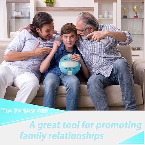 Miniatura 5 de UUBEMM Pelota de voleibol suave al tacto para interiores y exteriores, juegos de playa, parque, práctica de gimnasio, tamaño oficial con bomba para