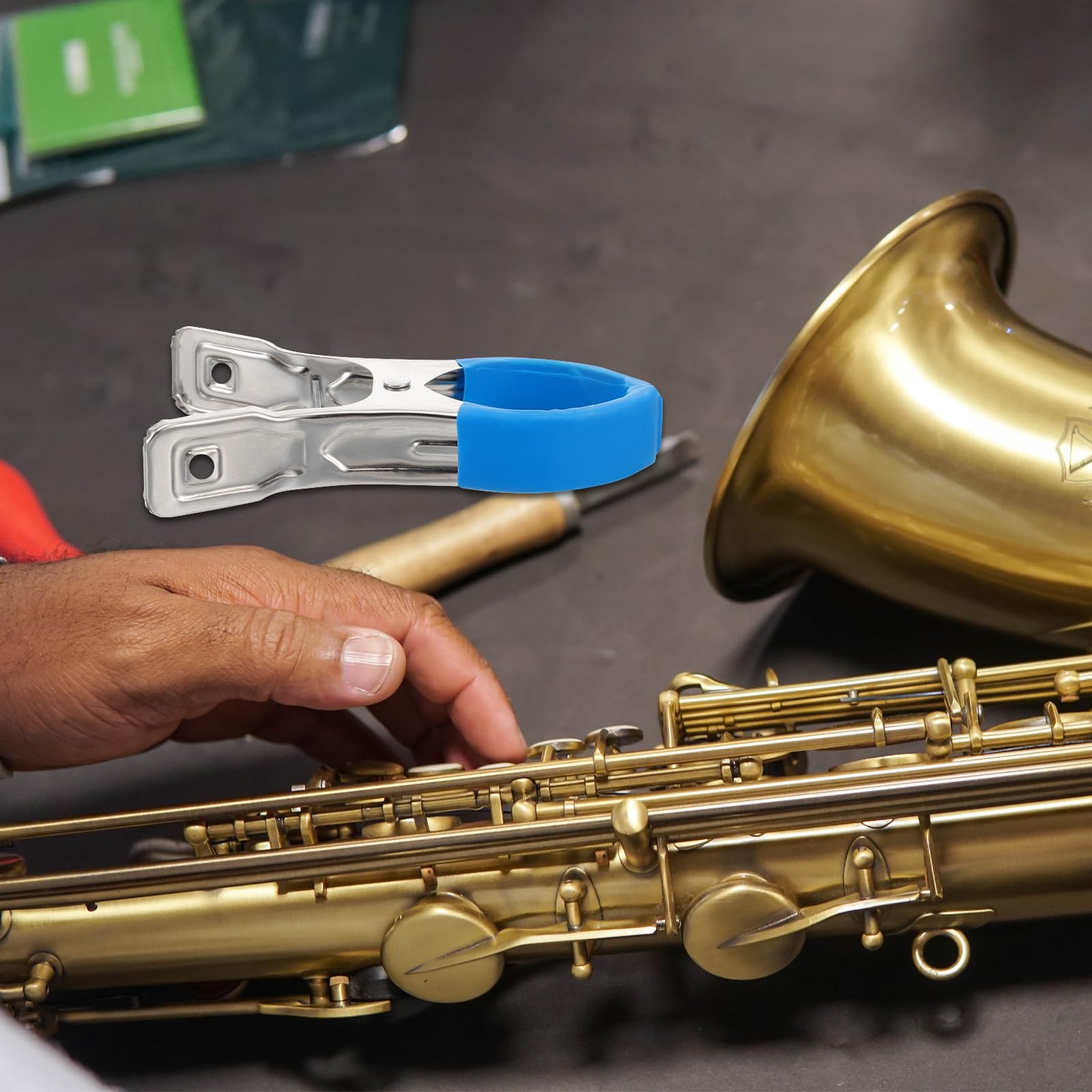VICASKY Pinces de Réparation pour Saxophone et Clarinette 3 Pcs en Acier Inoxydable, Clips D'indentation Compacts pour Outils D'entretien D'instruments à Vent, Accessoires Pratiques