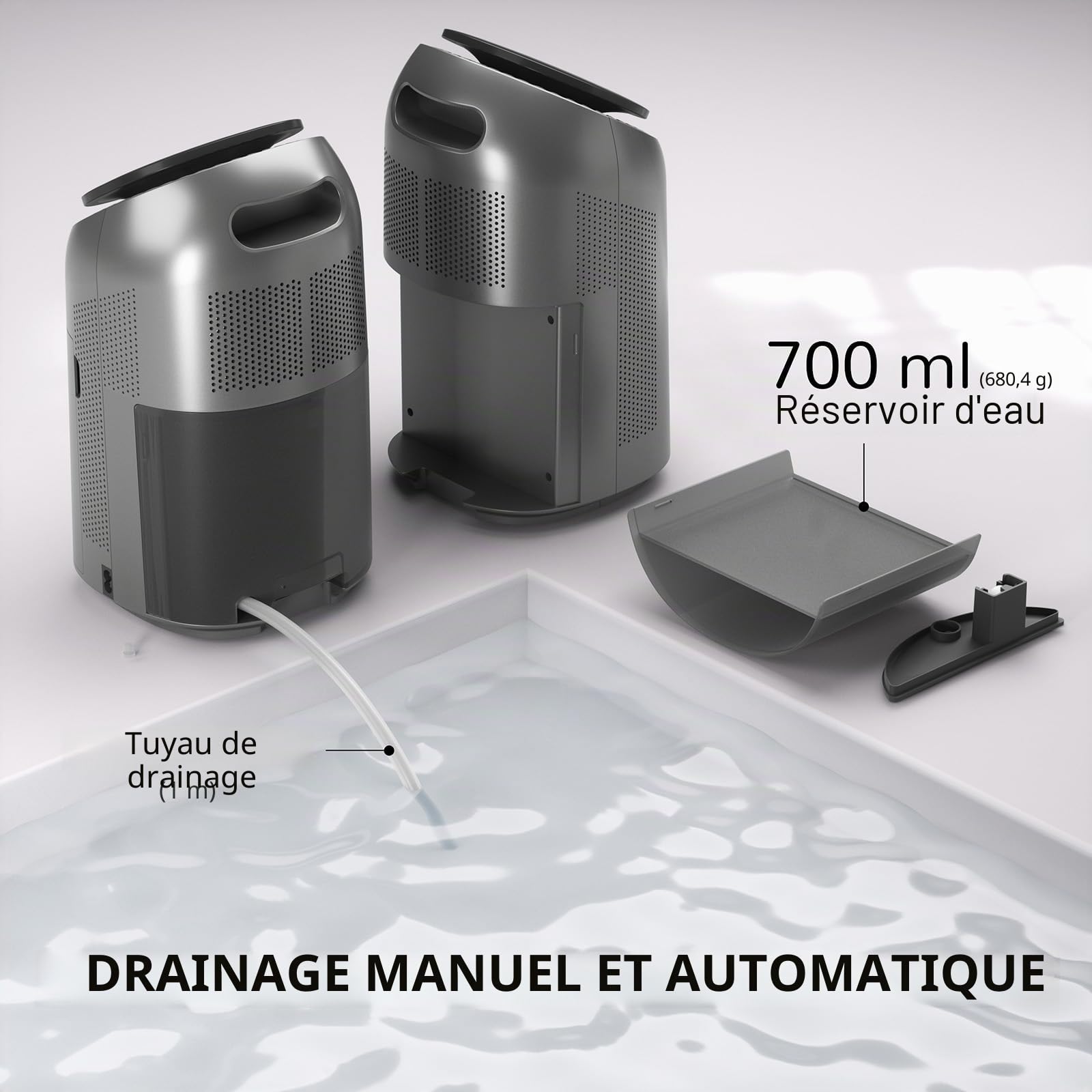 Airthereal AZH200 Déshumidificateur et Purificateur d'Air