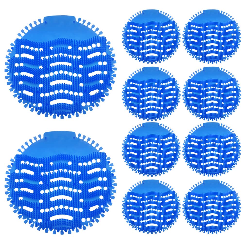 NAVESOUrinal Screens Deodorizer, 10 Packs Urinal Splash Mats, Urinal Screen Deodorizer Mats for Men’s Toilet, Urinal Mats Anti-Splash for Bathroom, Restaurants, Offices, Schools