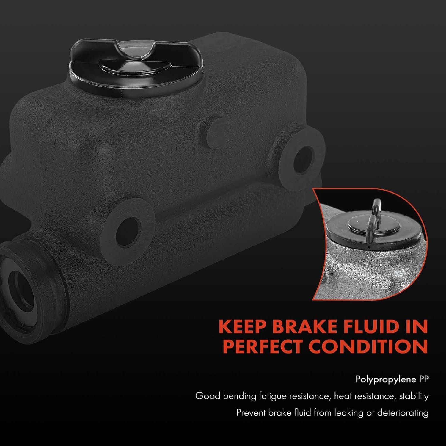 A-Premium Brake Master Cylinder with Reservoir and Cap Compatible with Ford Vehicles - F-100 1953 1954 1955 1956 - Replaces# 5461320, B3C-2140-A