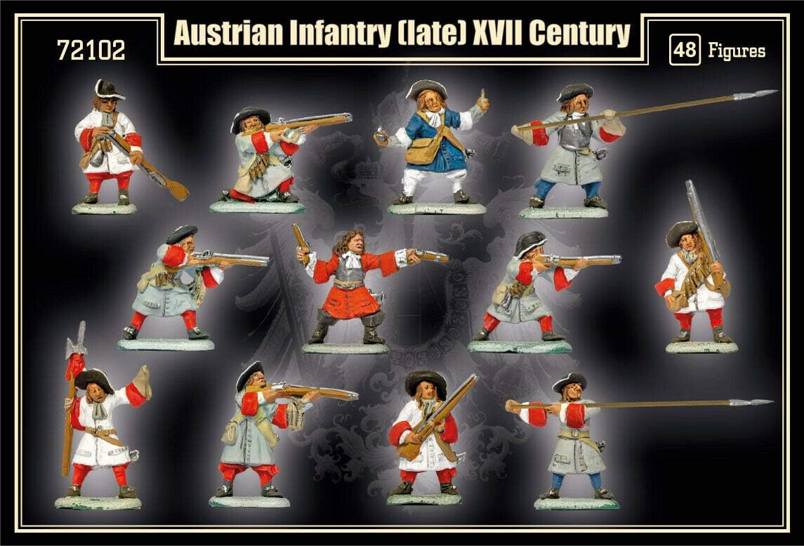 Mars Figures 72102-1/72 Austrian Infantry (Late), XVII Century Scale Model kit