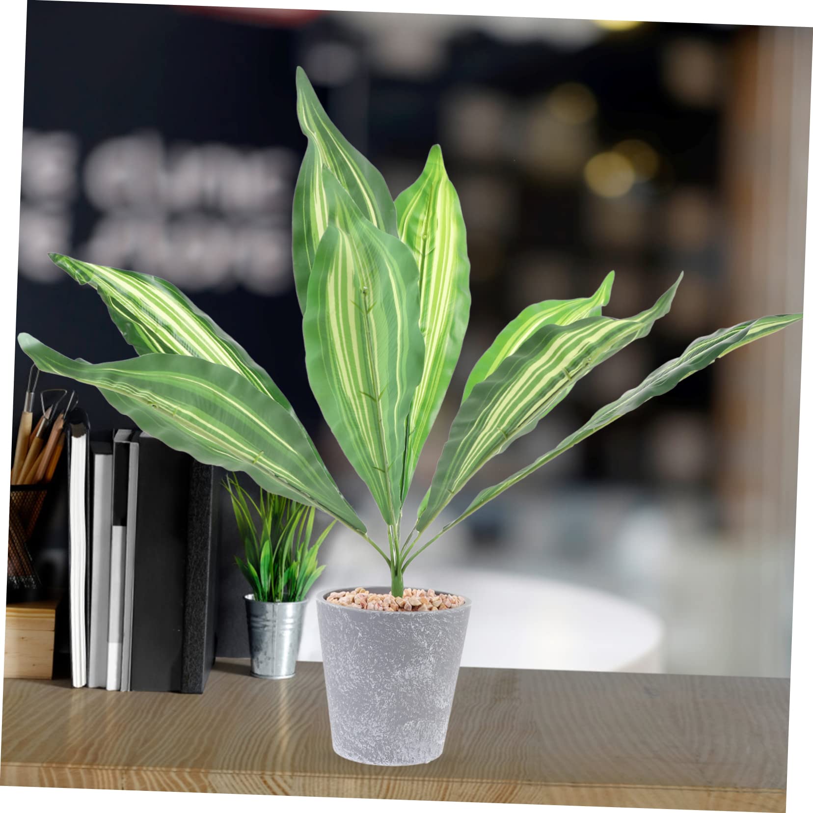 MAGICLULU 6pezzi Artificiali Sansevieria Decorazione e Spesse e Facile Innaffiature e Caduta