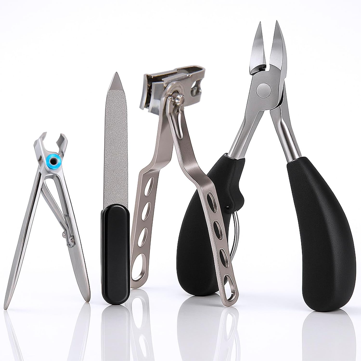 Vive Heavy Duty Toenail Clippers for Thick Nails for Seniors - Podiatrist Trimmers for Elderly Adults - Professional