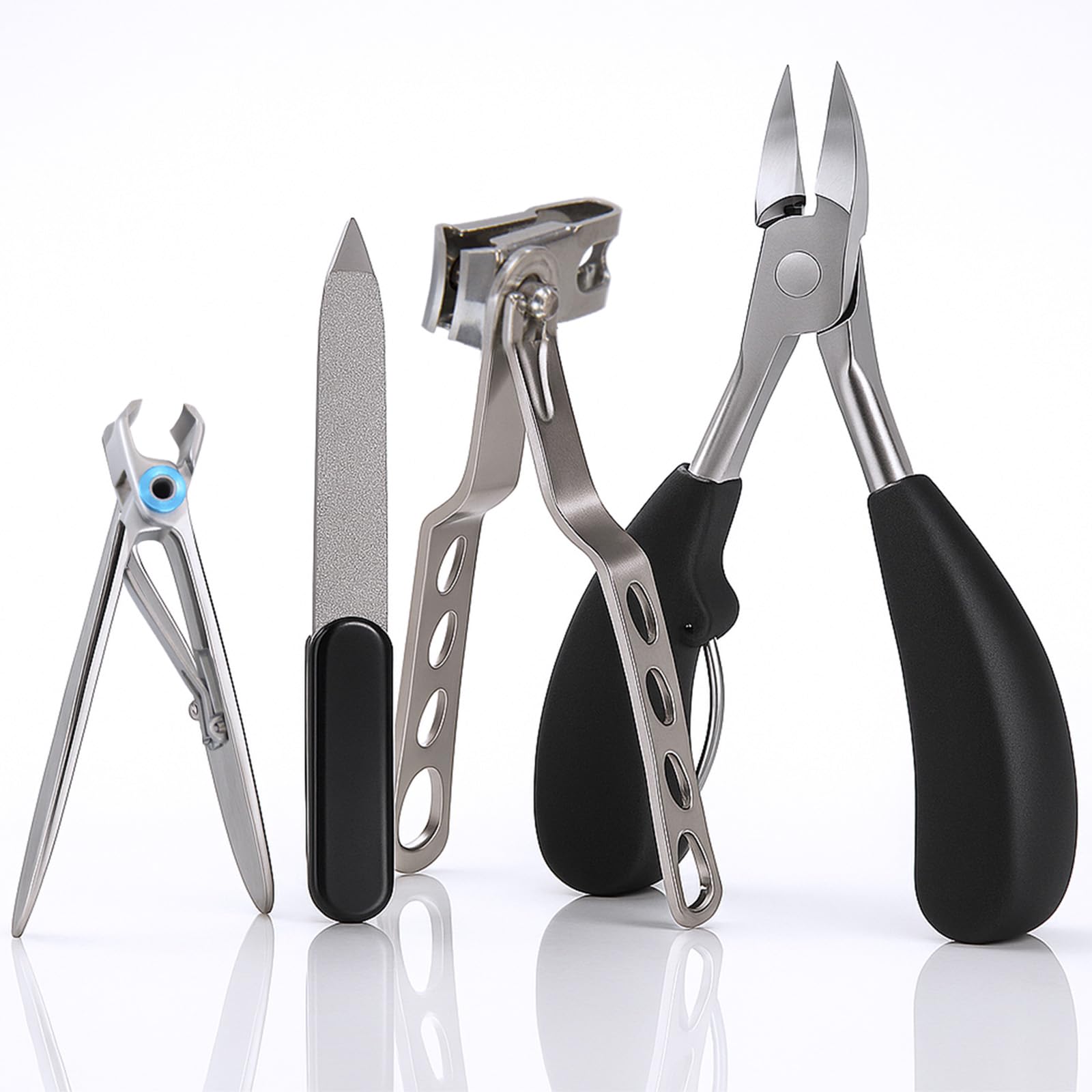 Vive Heavy Duty Toenail Clippers for Thick Nails for Seniors - Podiatrist Trimmers for Elderly Adults - Professional