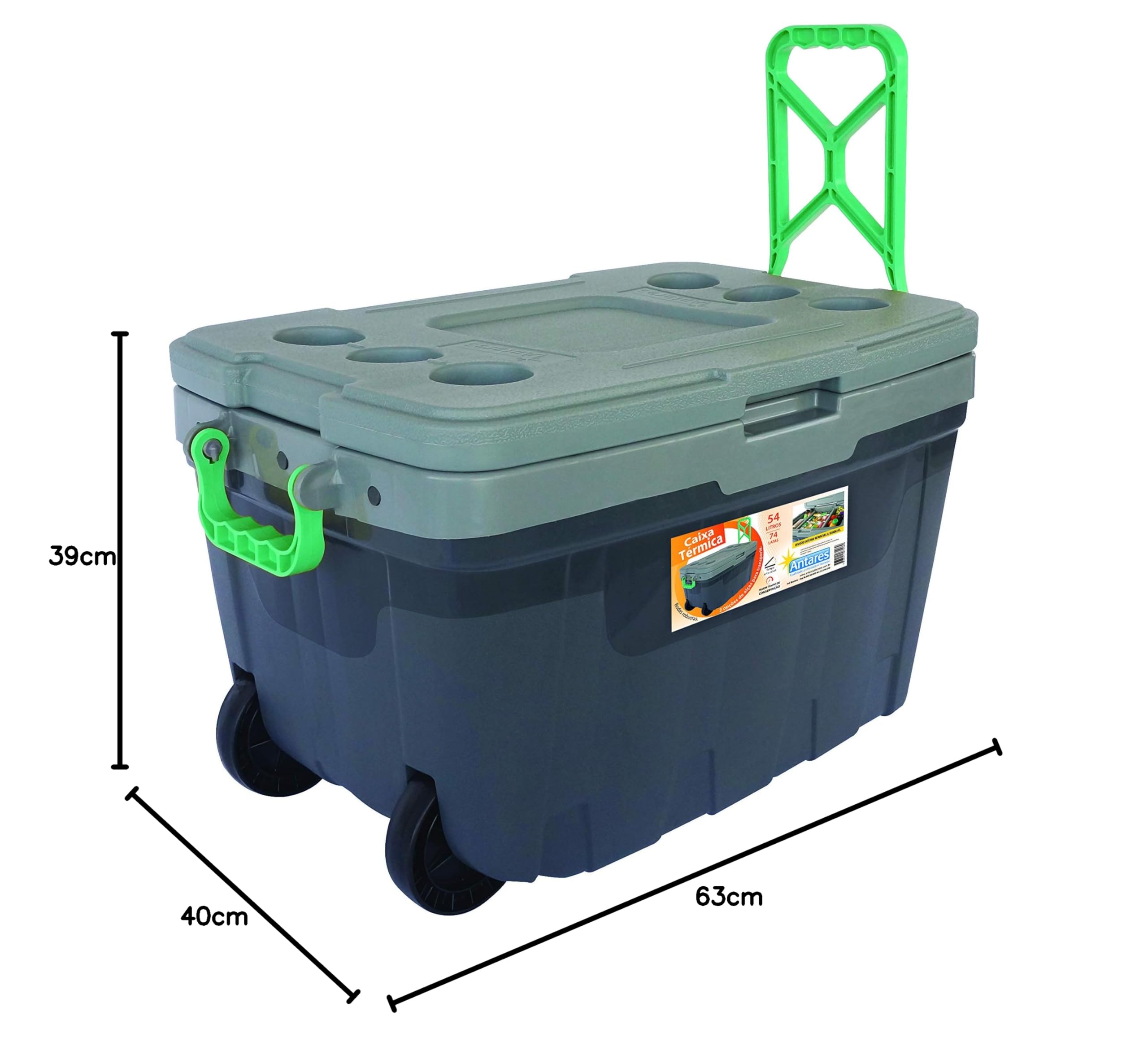 Caixa Térmica - 54LT - Com Rodas - Cores Sortidas | Amazon.com.br