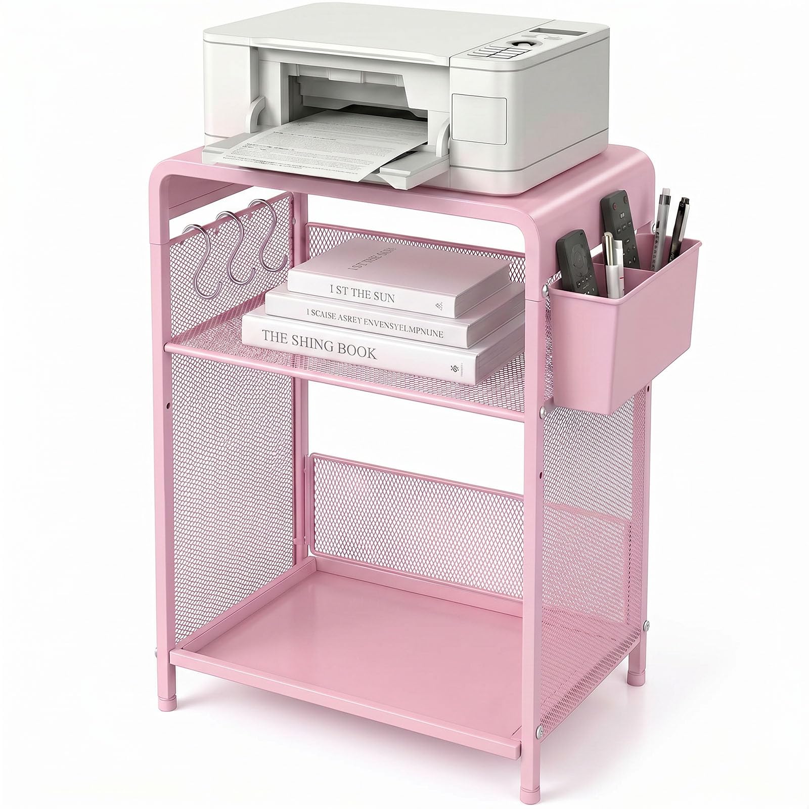 Amazon.com: ECOLOVI 3 Tier Printer Stand for Under Desk, Height