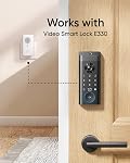 Eufy Security Sonnette de porte vidéo Add-On Chime, Chime Intérieure, Nécessite eufy Security Sonnette de porte vidéo E340/C30/C31, Fonctionne uniquement avec Wi-Fi 2.4GHz, anneau sans relais, volume réglable, 8 FunRingtones