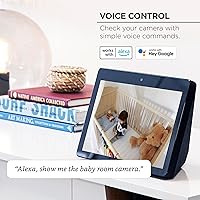 Vista 4 de Merkury Smart Indoor Camera, 1080p HD Camera for Home Security with Two-Way Audio, Motion Detection, and Night Vision, Compatible with Alexa and