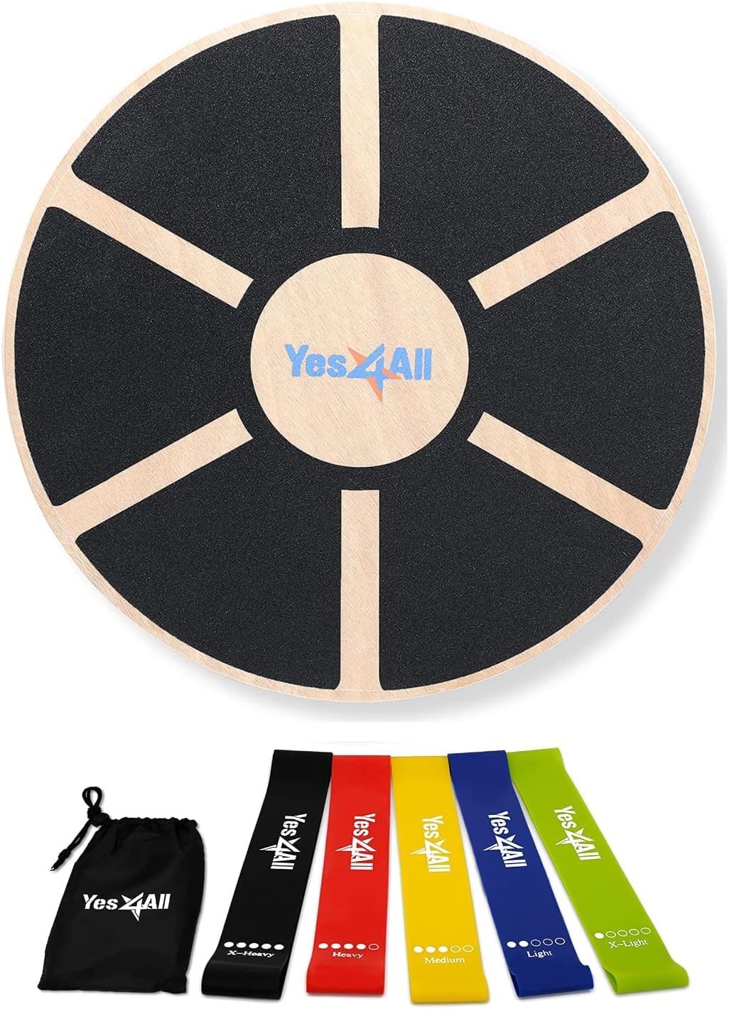 Yes4All Wooden Wobble + Bands