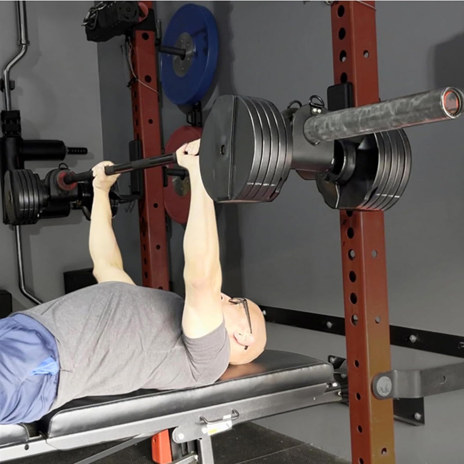 Zaciski Na Siłownię Wytrzymały zacisk do gryfu olimpijskiego i | Ergonomiczne Klipsy Na Drążek Ze Stali Węglowej Pasy do podwieszania hantli, trening domowy, wiosłowanie,