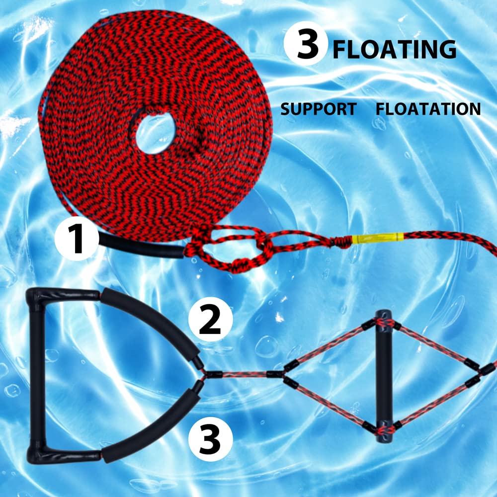 Maniglia Per Sci Nautico Cyberoctopus - Corda Galleggiante 7,3m Con Impugnatura EVA