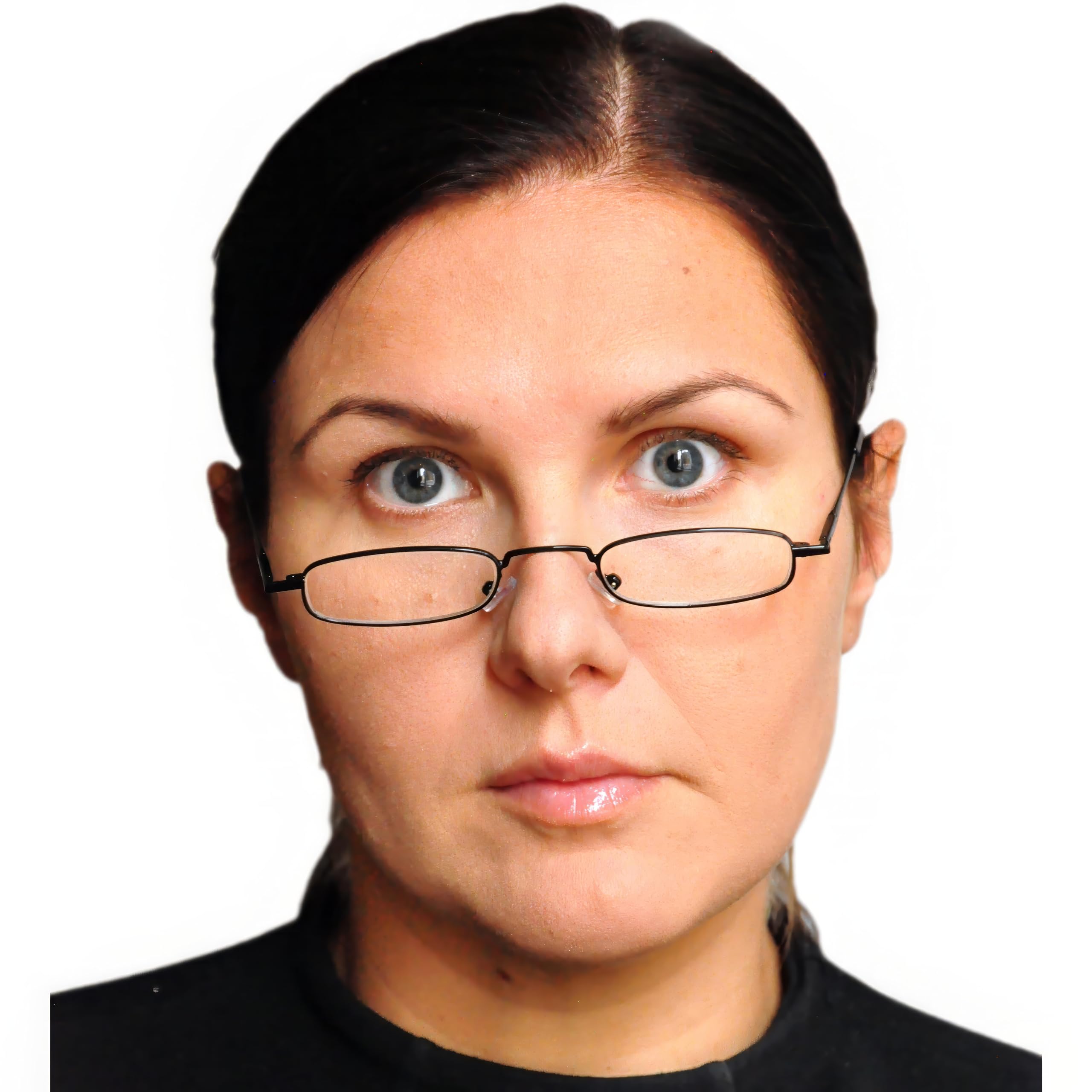 Wąskie metalowe mini okulary do czytania, rama ze stali nierdzewnej, z aluminiowym etui na okulary, pomoc w czytaniu, płaskie, damskie i męskie