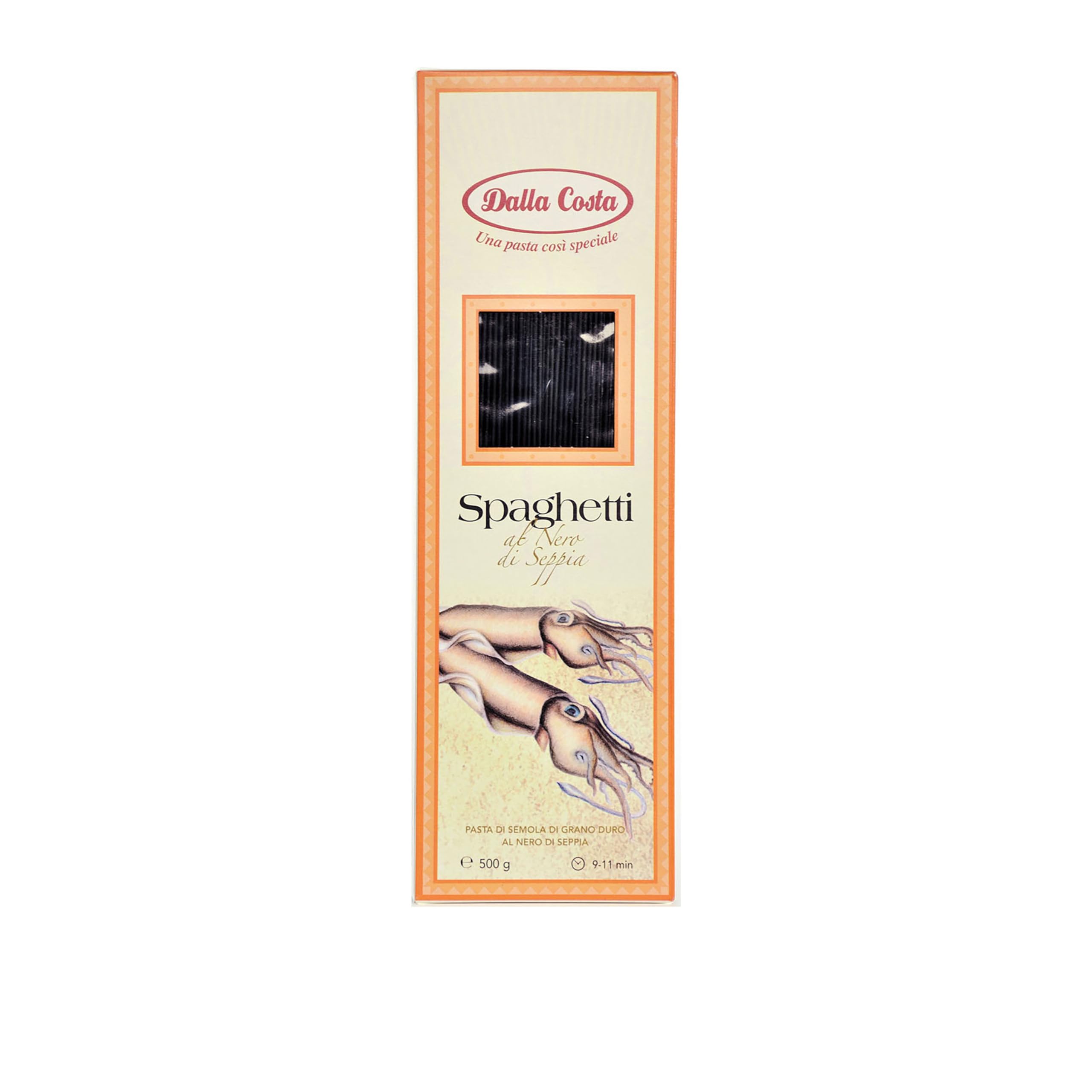 Dalla Costa Spaghetti Tintenfisch Schwarz Sparpack 20x500 Gramm